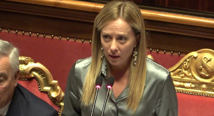 La presidente del Consiglio Giorgia Meloni