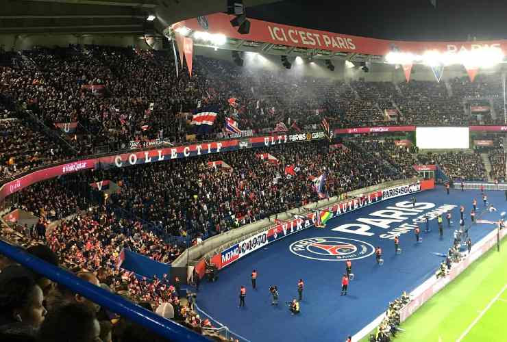 Tribuna ultras PSG