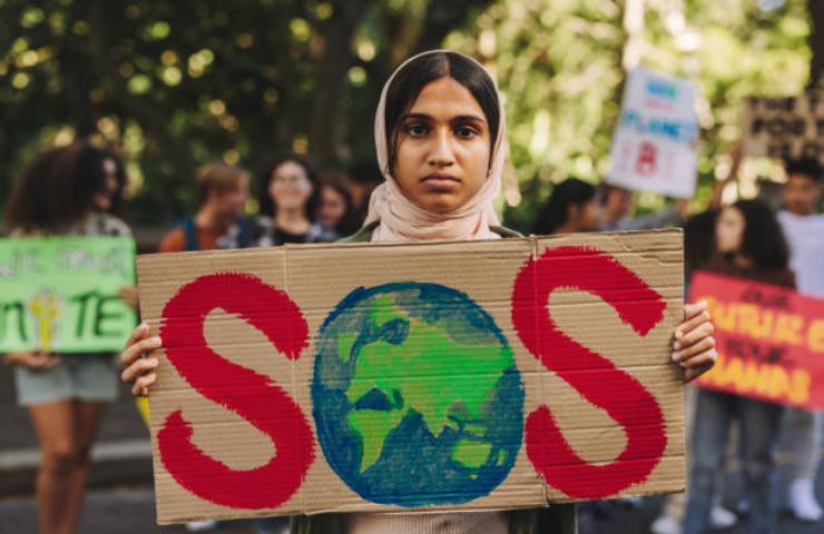 Manifestazione contro il cambiamento climatico