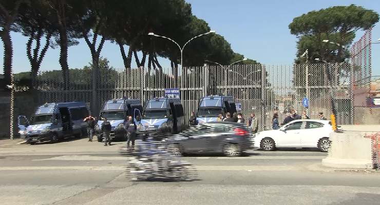 L'ingresso del carcere di Rebibbia a Roma