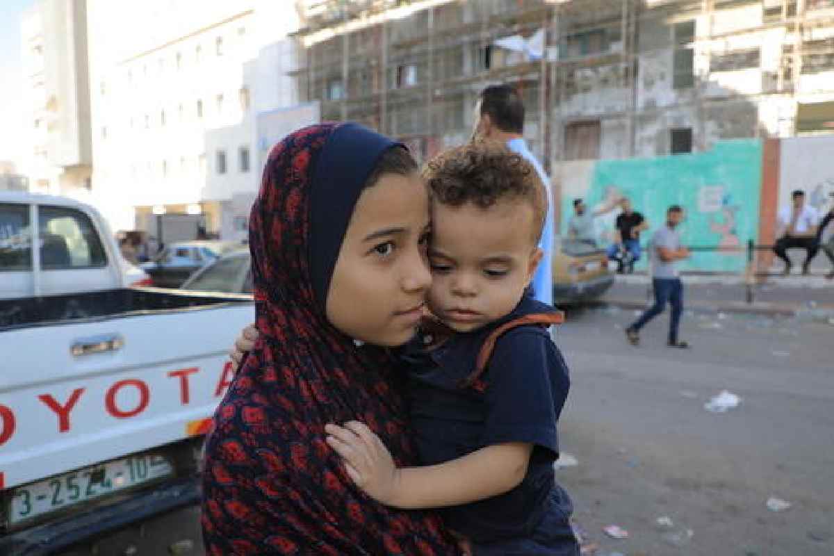 Bambini a Gaza