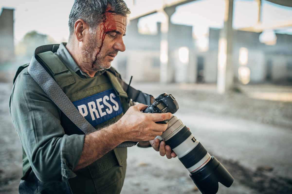 giornalisti in situazioni di guerra