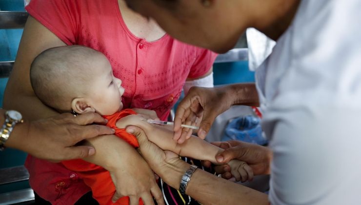 calo delle vaccinazioni per il morbillo