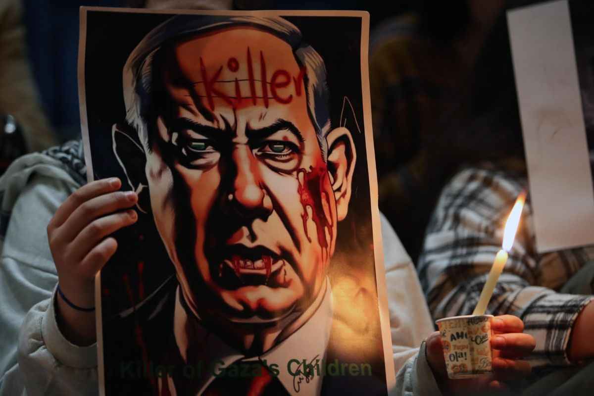 proteste contro Beyamin Netanyahu