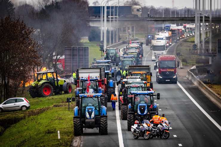 Gli agricoltori arrivano a Kiev